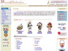 Tablet Screenshot of flowerofthailand.com